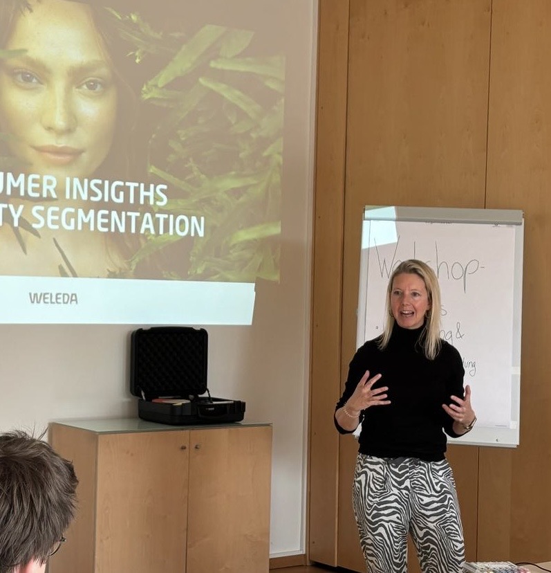 Melanie Hoffmann beim Weleda Consumer-Insights-Workshop